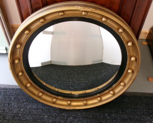 VICTORIAN CONVEX PORTHOLE MIRROR C1890