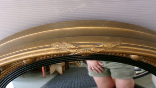 VICTORIAN CONVEX PORTHOLE MIRROR C1890 - ADDITIONAL PHOTO 5