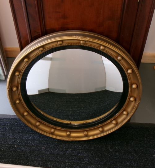 VICTORIAN CONVEX PORTHOLE MIRROR C1890 - ADDITIONAL PHOTO 7