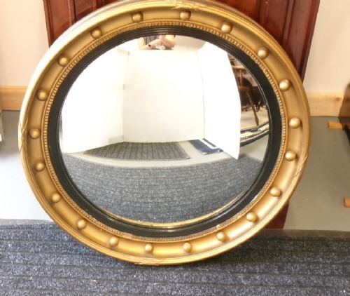 VICTORIAN CONVEX PORTHOLE MIRROR C1890 - ADDITIONAL PHOTO 8