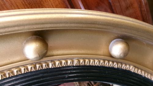 VICTORIAN CONVEX PORTHOLE MIRROR C1890 - ADDITIONAL PHOTO 11
