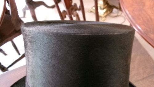 EARLY SILK TOP HAT SIZE 7 14 58 JAMES MILLAR AYR - ADDITIONAL PHOTO 8