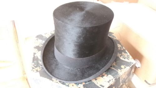 EARLY SILK TOP HAT SIZE 7 14 58 JAMES MILLAR AYR - ADDITIONAL PHOTO 12