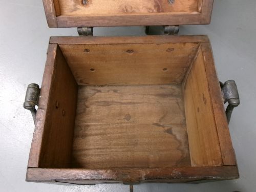 METAL BOUND HARDWOOD STRONG BOX - ADDITIONAL PHOTO 7