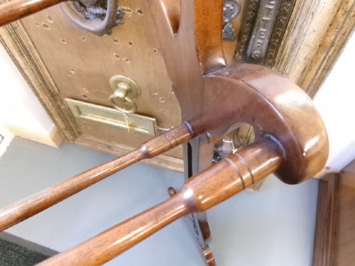 VICTORIAN MAHOGANY TOWEL RAIL CIRCA 1890 - ADDITIONAL PHOTO 7