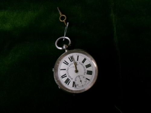 SILVER WARRANTED RAILWAY TIMEKEEPER POCKET WATCH CHESTER 1887 - ADDITIONAL PHOTO 1
