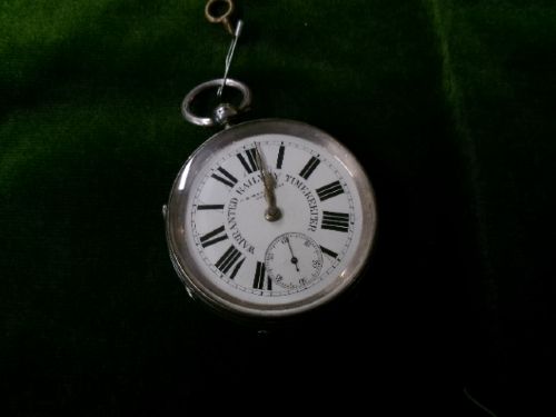 SILVER WARRANTED RAILWAY TIMEKEEPER POCKET WATCH CHESTER 1887 - ADDITIONAL PHOTO 2