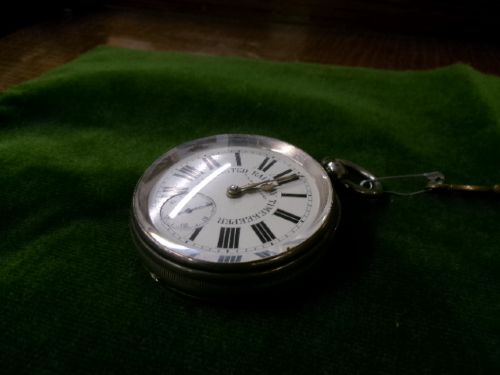 SILVER WARRANTED RAILWAY TIMEKEEPER POCKET WATCH CHESTER 1887 - ADDITIONAL PHOTO 5