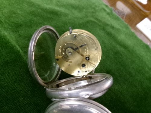 SILVER WARRANTED RAILWAY TIMEKEEPER POCKET WATCH CHESTER 1887 - ADDITIONAL PHOTO 12