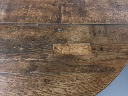 GEORGIAN OAK GATELEG TABLE CIRCA 1790 - ADDITIONAL PHOTO 4