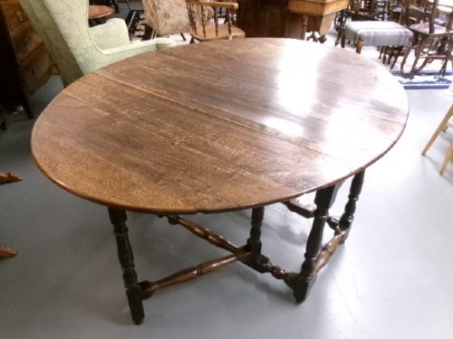 GEORGIAN OAK GATELEG TABLE CIRCA 1790 - ADDITIONAL PHOTO 8