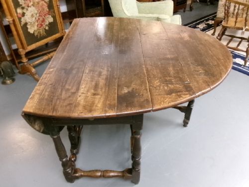 GEORGIAN OAK GATELEG TABLE CIRCA 1790 - ADDITIONAL PHOTO 12