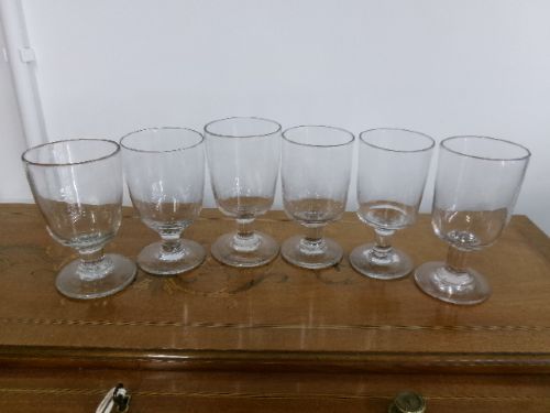 Six Period Georgian Rummers