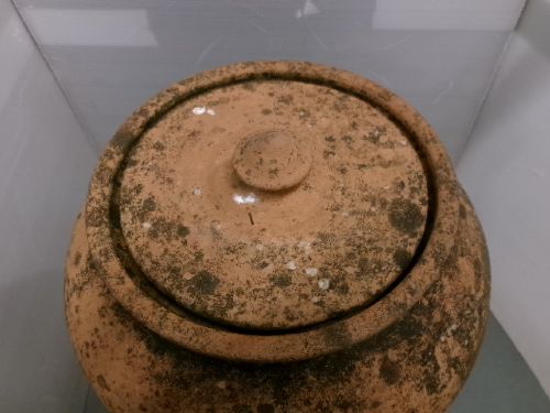 TERRACOTTA RHUBARB FORCER BY CURTIS RIPON POTTERY CIRCA 1920 - ADDITIONAL PHOTO 2