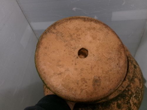 TERRACOTTA RHUBARB FORCER BY CURTIS RIPON POTTERY CIRCA 1920 - ADDITIONAL PHOTO 3