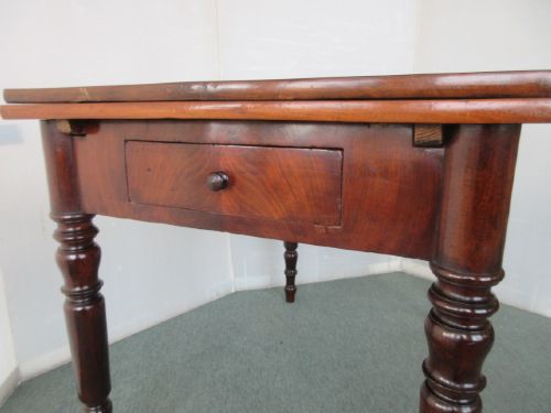 VICTORIAN MAHOGANY DRAW LEAF TABLE - ADDITIONAL PHOTO 2