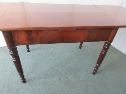 VICTORIAN MAHOGANY DRAW LEAF TABLE - ADDITIONAL PHOTO 7