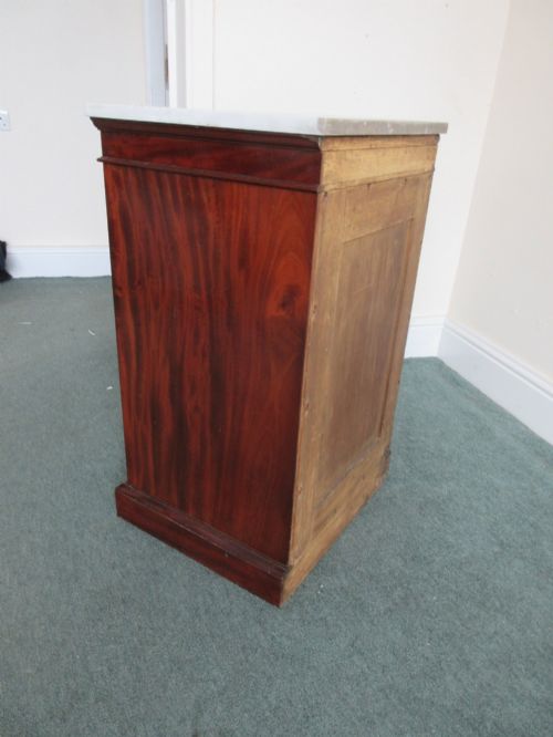 SAFE IN VICTORIAN MAHOGANY CABINET WITH MARBLE TOP - ADDITIONAL PHOTO 9