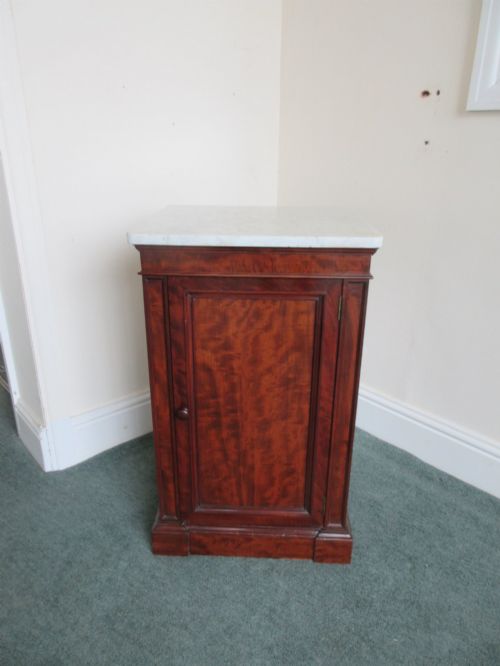 SAFE IN VICTORIAN MAHOGANY CABINET WITH MARBLE TOP - ADDITIONAL PHOTO 10