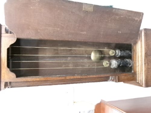 8 DAY OAK LONG CASE CLOCK FISHER OF PRESTON 18TH CENTURY - ADDITIONAL PHOTO 8