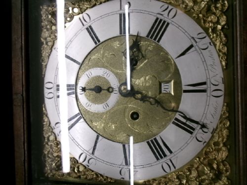 8 DAY OAK LONG CASE CLOCK FISHER OF PRESTON 18TH CENTURY - ADDITIONAL PHOTO 9