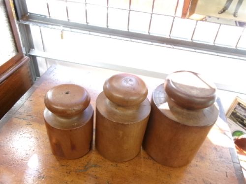 Three Sycamore Treen Pie Moulds View IV