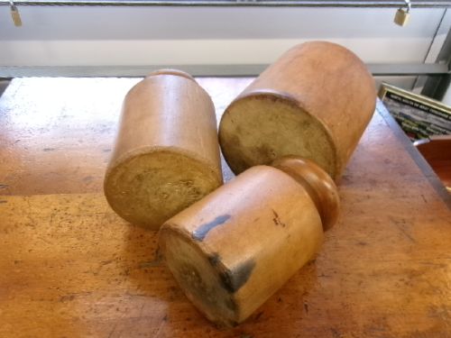 Three Sycamore Treen Pie Moulds View V