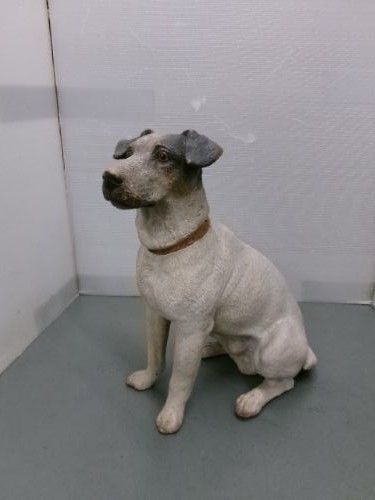Victorian Terracotta Jack Russell Seated Figure