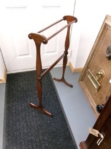 Small Victorian Mahogany Towel Rail