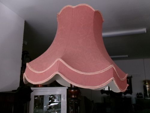 Mahogany Standard Lamp With Shade Circa 1920. View VII