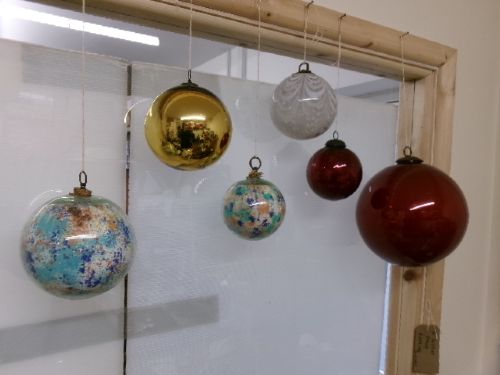 Collection of 6 Victorian Witch Balls