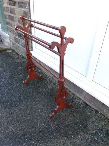 Victorian Mahogany Towel Rail