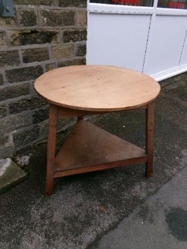Large Size 19th Century Pine Cricket Table