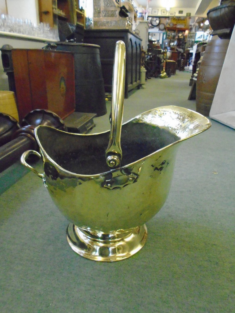 Traditional Brass Coal Helmet