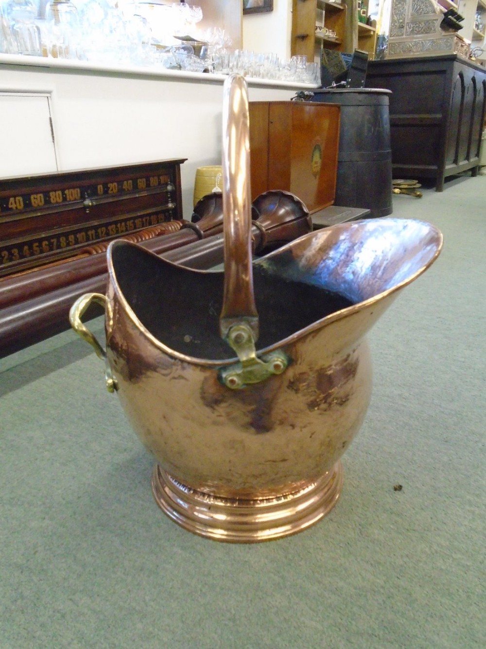Traditional Copper Coal Helmet 