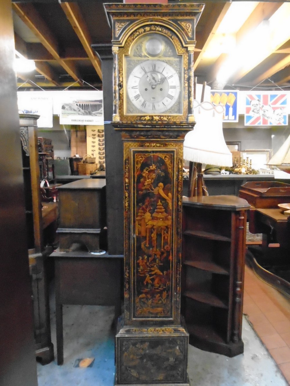 Chinoiserie Grand Farther  Clock