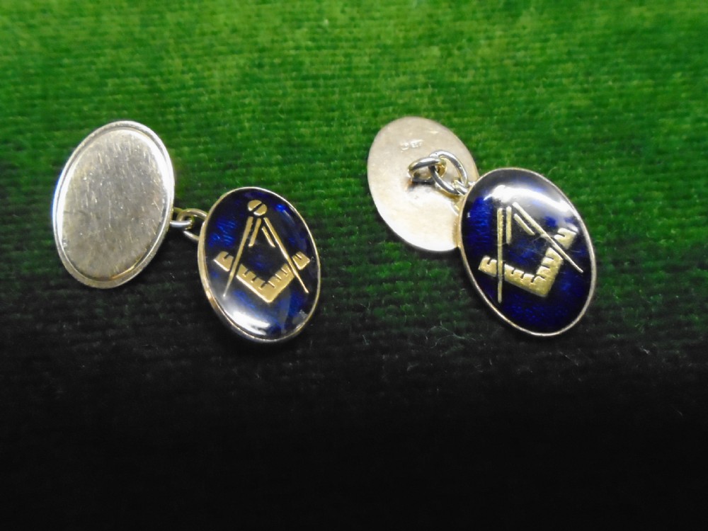 Super Pair Of Masonic Cuff Links 