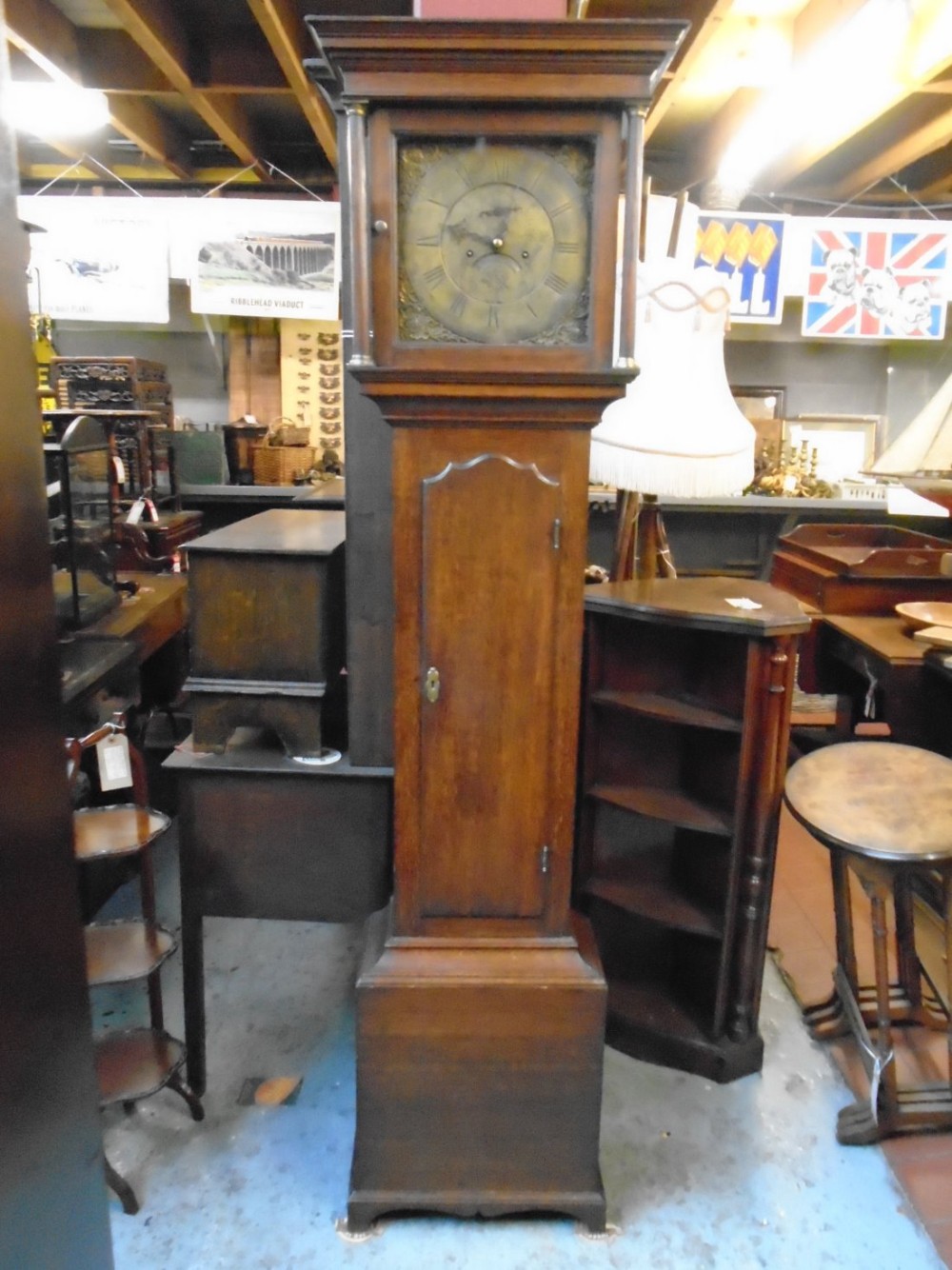 Oak Long Case 8 Day Clock