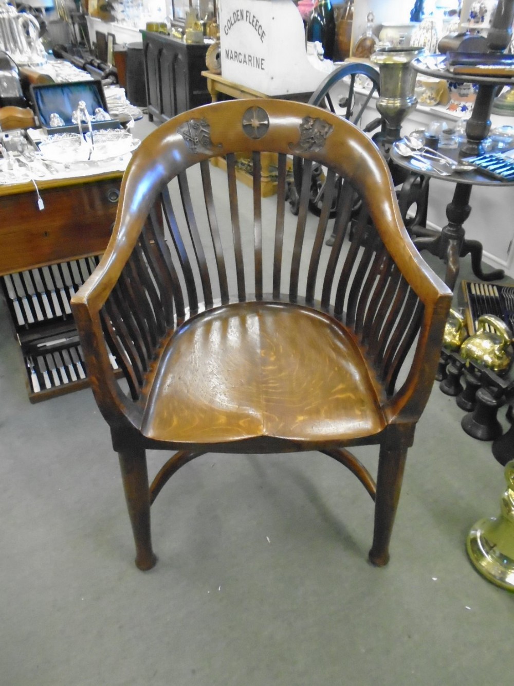 Oak Chair By  Jas Shoolbred 
