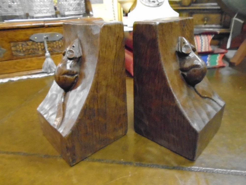 Mouseman  Bookends 