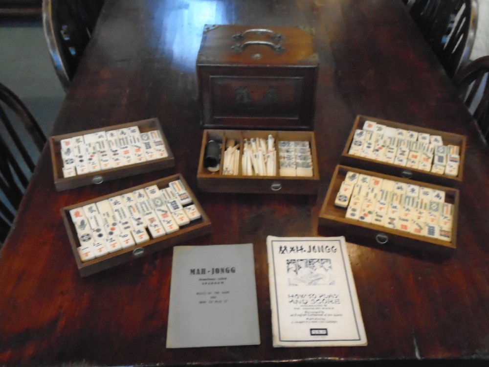 Mah-Jongg Game In Nice Hardwood Box