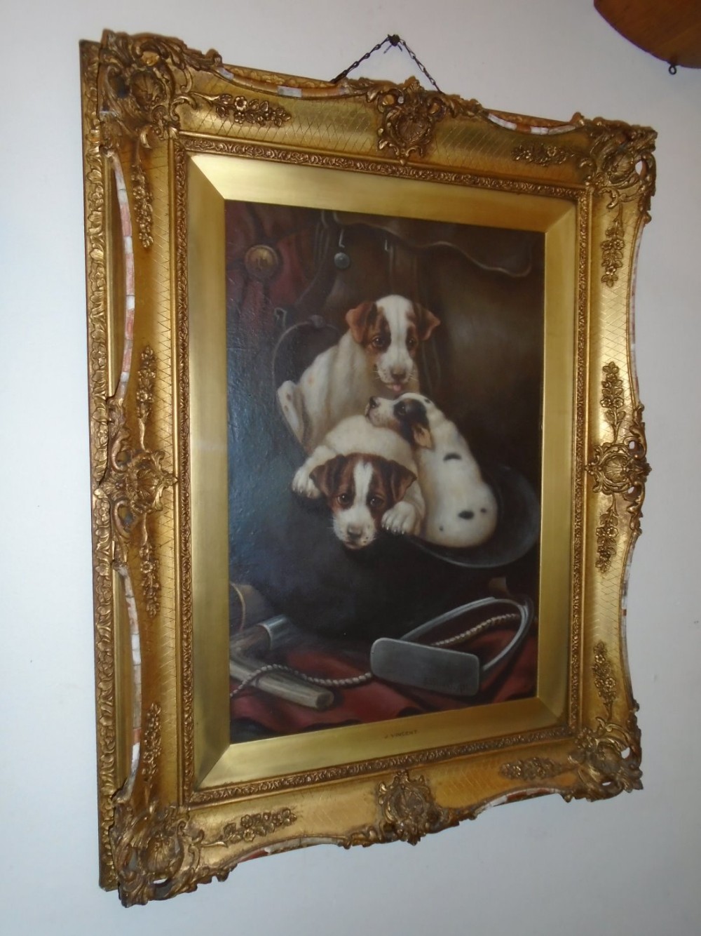 Oil Painting By  J Vincent 1901