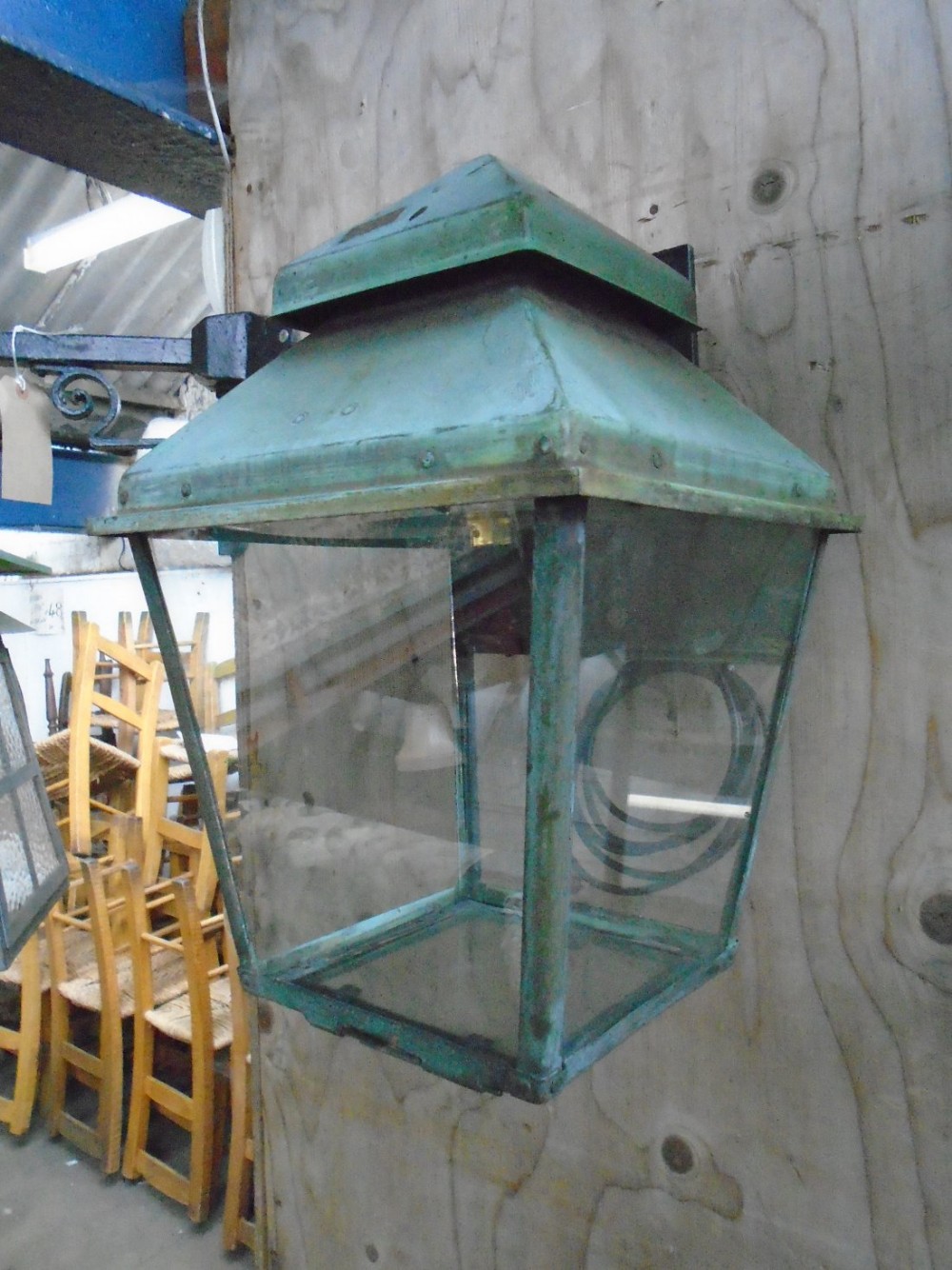 Copper Lantern On Bracket 