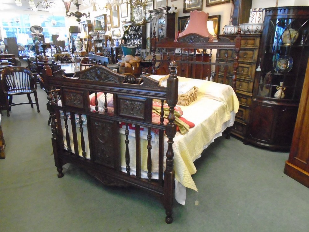 Victorian mahogany Double Bed 