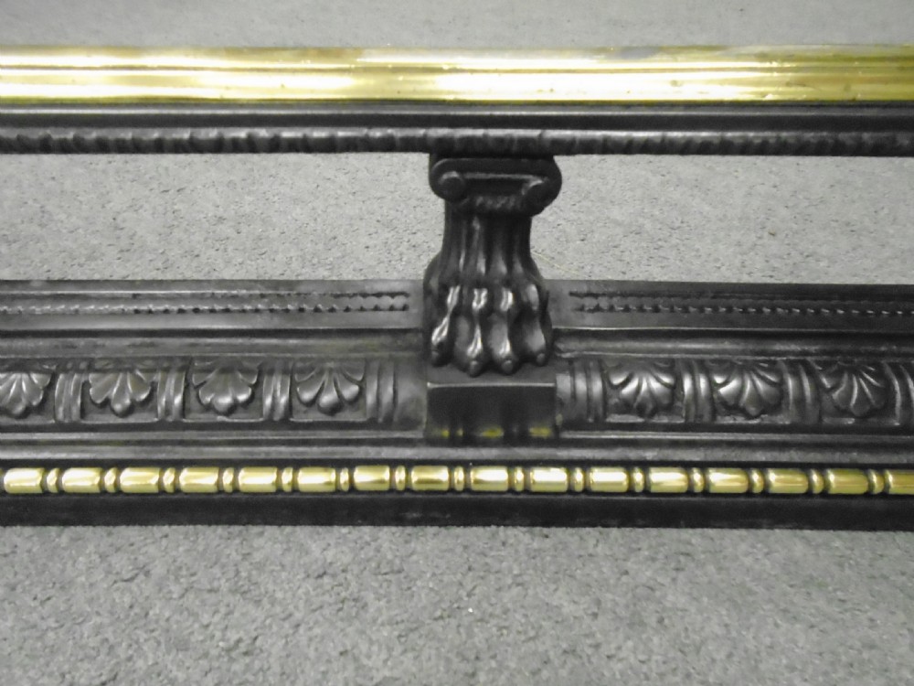 Large Steel & Brass Fender  View II