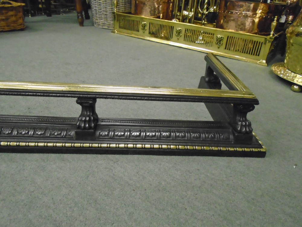 Large Steel & Brass Fender  View V