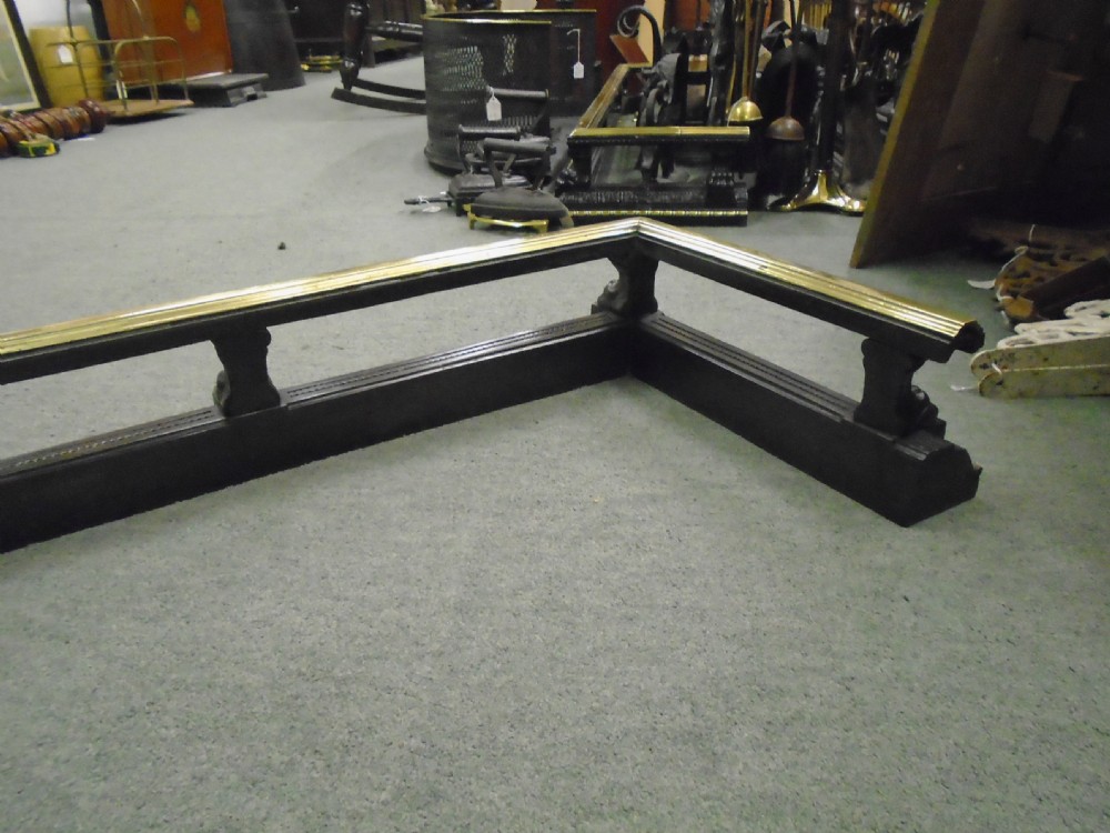 Large Steel & Brass Fender  View IX