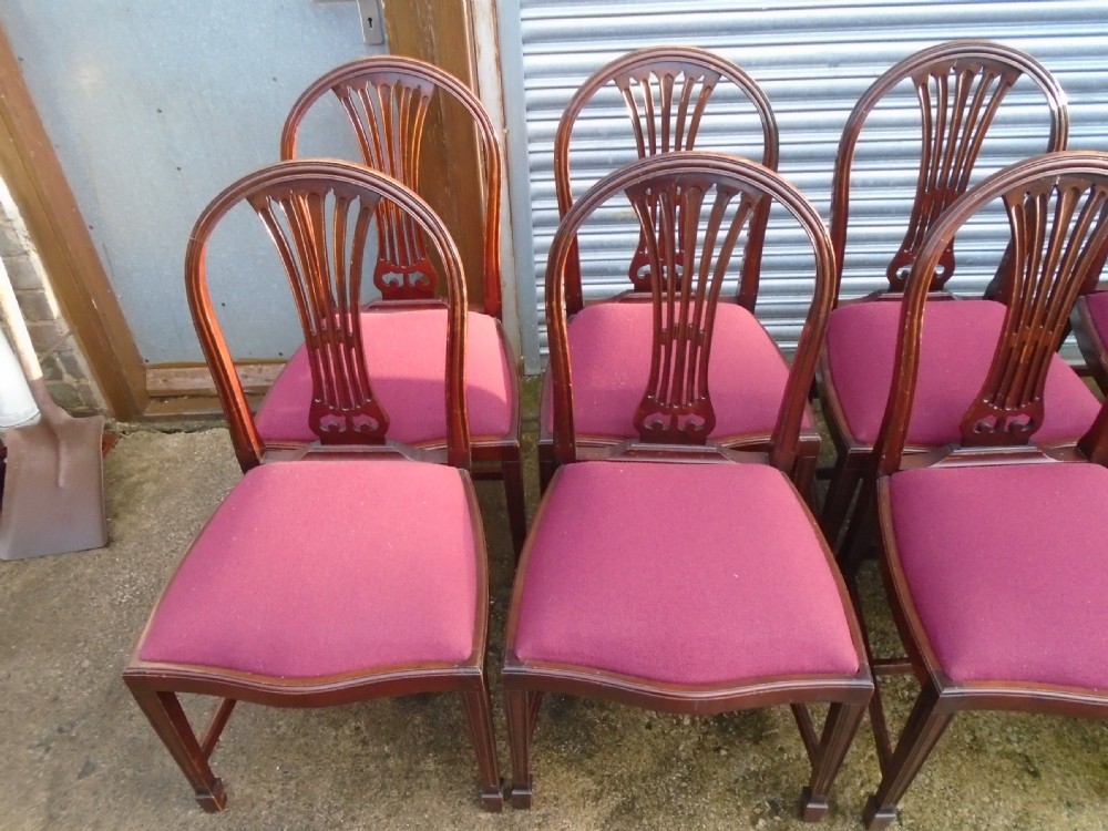 Set Of 8 Mahogany  Chairs  View II