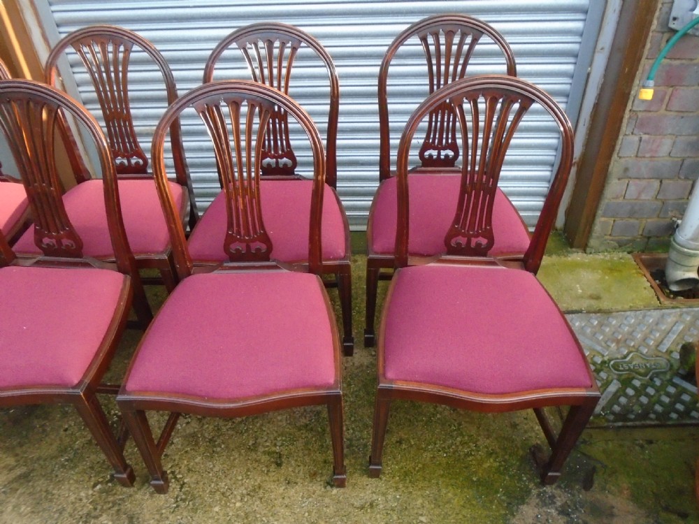 Set Of 8 Mahogany  Chairs  View III