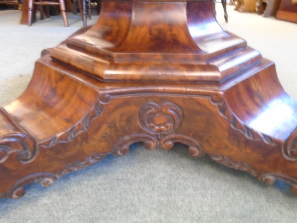 Large Mahogany Extending Centre Pedestal Dining Table View IV